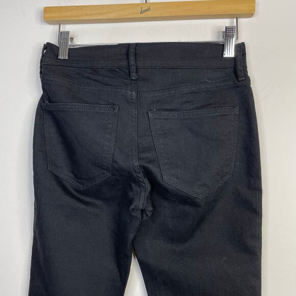 Old Navy Mid Rise Micro Flare Stretch Denim Jeans Black Womens 0P 0 Petite New - Picture 9 of 15